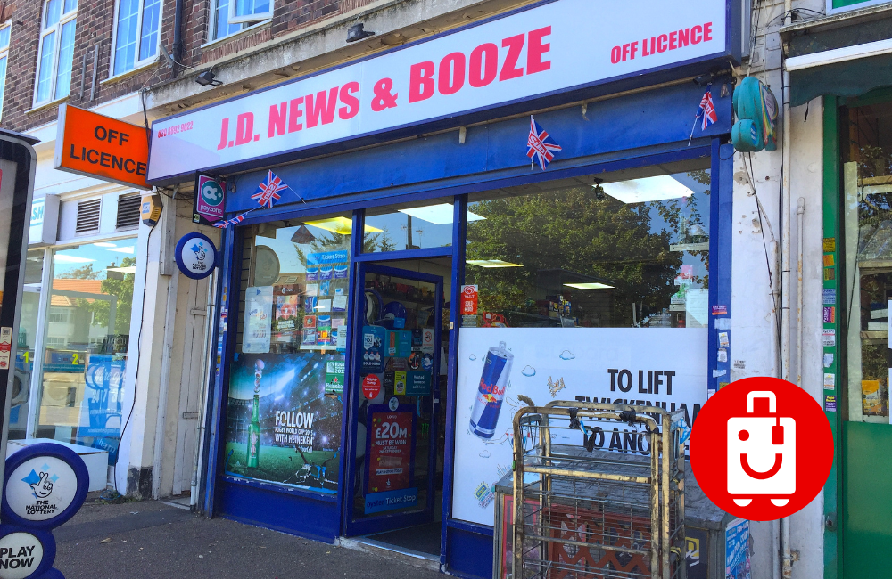 Luggage Storage Twickenham Stadium (JD News & Booze) CitySpareSpace